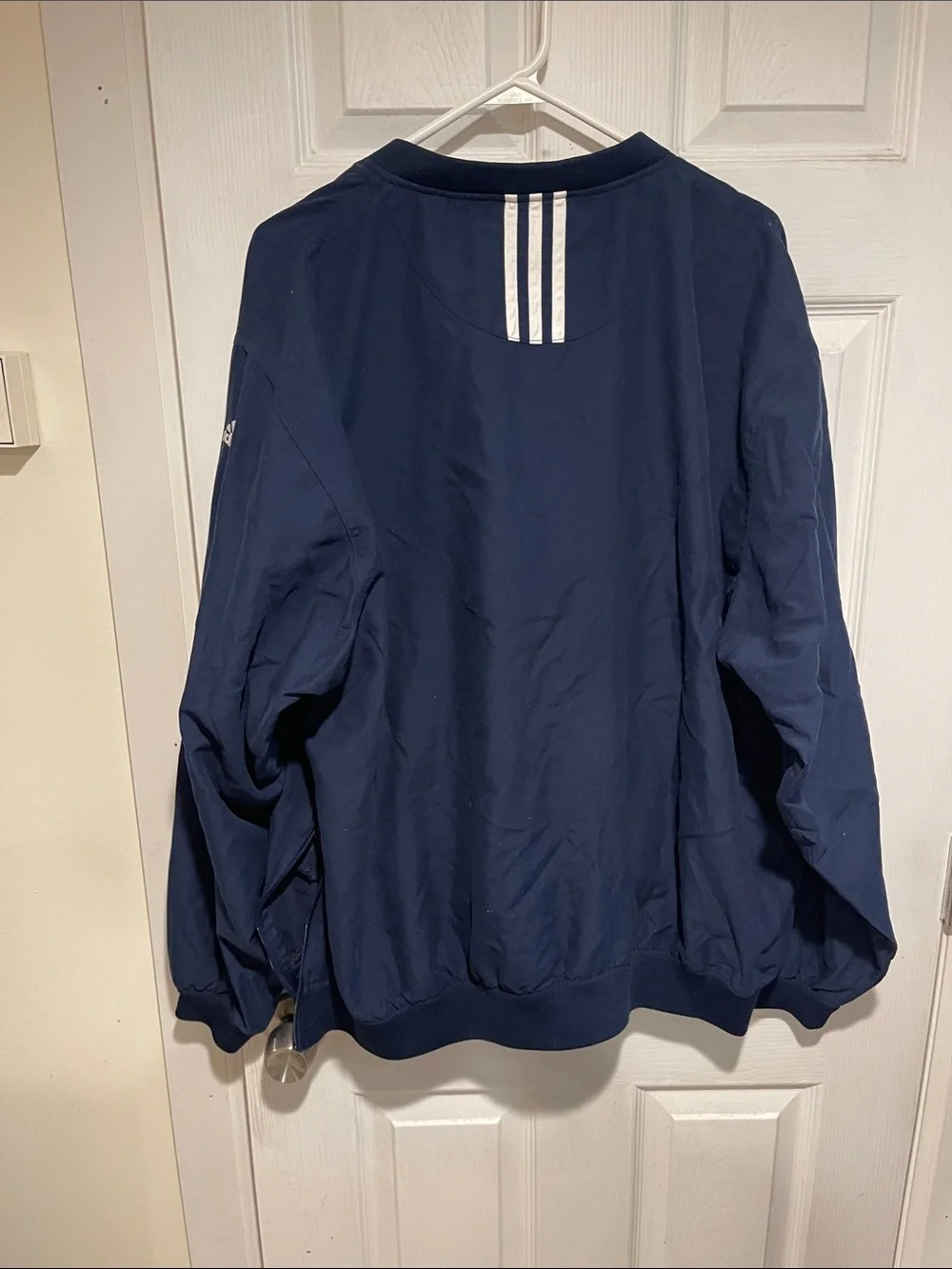 adidas Navy and Yellow Michigan Performance Pullover Jacket
